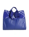 Burberry Geometric Pattern Shopper Tote Bag In Blue