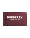 Burberry Woman Handbag Brown Size - Leather In Burgundy