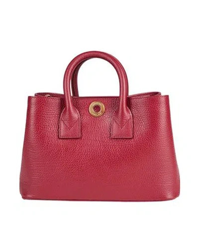 Burberry Woman Handbag Burgundy Size - Calfskin In Red