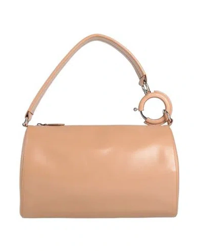 Burberry Woman Handbag Camel Size - Leather In Sand