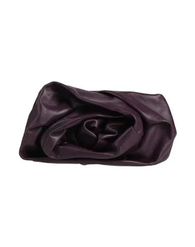 Burberry Woman Handbag Dark Purple Size - Lambskin