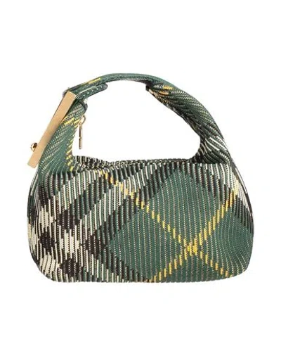 Burberry Woman Handbag Green Size - Polyamide, Polyester, Polyurethane