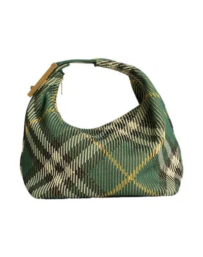 Burberry Woman Handbag Green Size - Polyamide, Polyester, Polyurethane