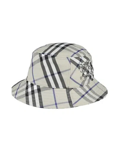 Burberry Woman Hat Beige Size L Polyester, Cotton In Gray