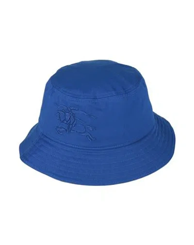 Burberry Woman Hat Bright Blue Size 7 ⅛ Polyester, Cotton