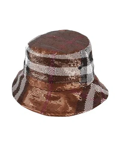 Burberry Woman Hat Brown Size Xl Polyester