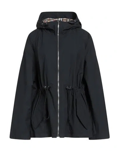 Burberry Woman Jacket Black Size 14 Cotton