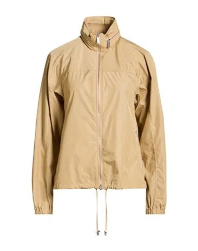 Burberry Woman Jacket Camel Size 10 Polyamide, Cotton In Gold