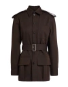 Burberry Woman Jacket Chocolate Brown Size 6 Wool In Brown