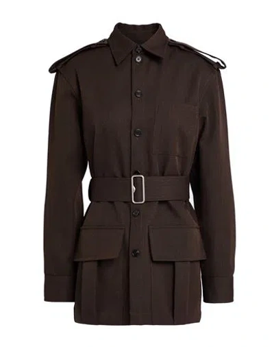 Burberry Woman Jacket Chocolate Brown Size 6 Wool