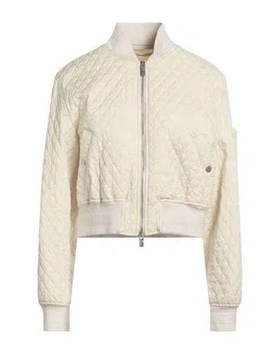 Burberry Woman Jacket Cream Size L Polyamide