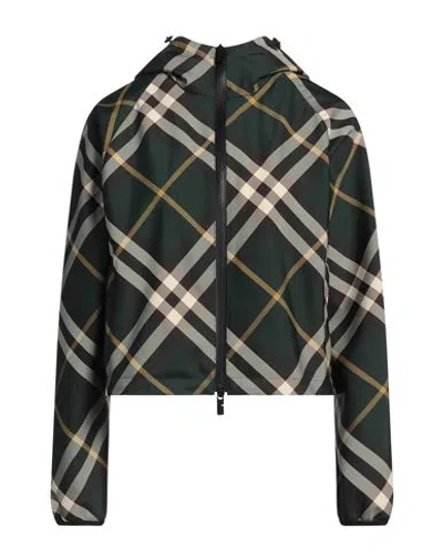 Burberry Woman Jacket Dark Green Size L Polyester