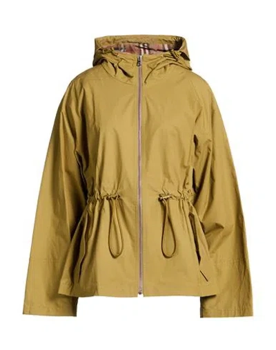 Burberry Woman Jacket Military Green Size M Cotton