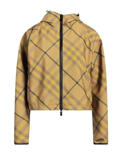 BURBERRY BURBERRY WOMAN JACKET MUSTARD SIZE M POLYESTER