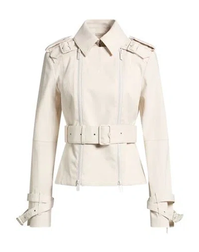 Burberry Woman Jacket Off White Size 6 Cotton