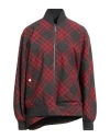 Burberry Woman Jacket Red Size 4 Polyester, Wool In Red