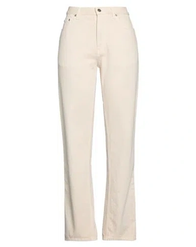 Burberry Woman Jeans Beige Size 27 Cotton In Neutral