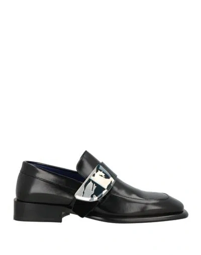 Burberry Woman Loafers Black Size 8 Leather