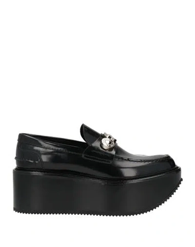 Burberry Woman Loafers Black Size 8.5 Leather