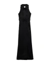 Burberry Woman Maxi Dress Black Size 6 Acetate, Viscose In Black