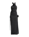 Burberry Woman Maxi Dress Charcoal Size 6 Wool In Gray