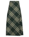 Burberry Maxi Kilt With Check Pattern In Green