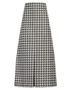 Burberry Woman Maxi Skirt Off White Size 8 Polyester In Off White