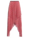 Burberry Woman Maxi Skirt Red Size 8 Polyester In Pink