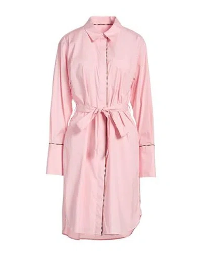 Burberry Woman Midi Dress Blush Size 4 Cotton, Elastane In Pink