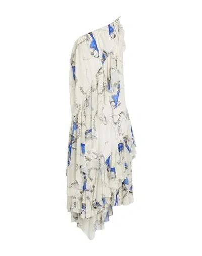 Burberry Woman Midi Dress Cream Size 6 Viscose In White