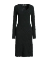 Burberry Woman Midi Dress Dark Green Size S Wool, Polyamide, Polyester, Elastane