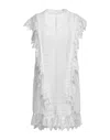 Burberry Midi Dresses In White