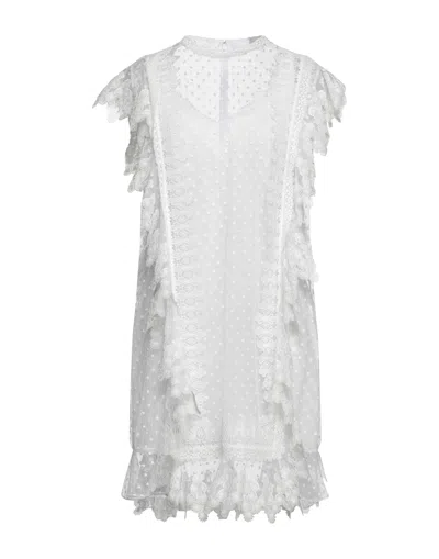 Burberry Midi Dresses In White