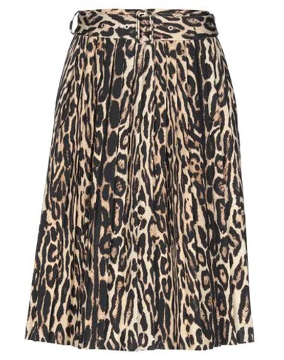 Burberry Midi Skirts In Beige