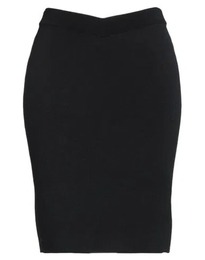 Burberry Woman Midi Skirt Black Size Xs Viscose, Polyamide, Polyester, Elastane