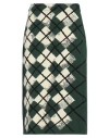Burberry "knitted Diamond Pattern Midi Skirt In Green