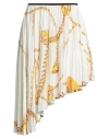 Burberry Woman Midi Skirt Ivory Size 4 Polyester In White