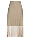 Burberry Midi Skirts In Beige
