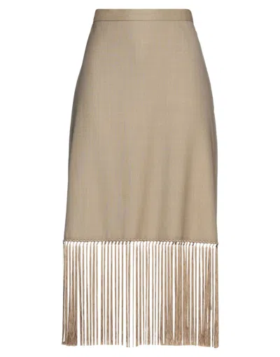 Burberry Midi Skirts In Beige