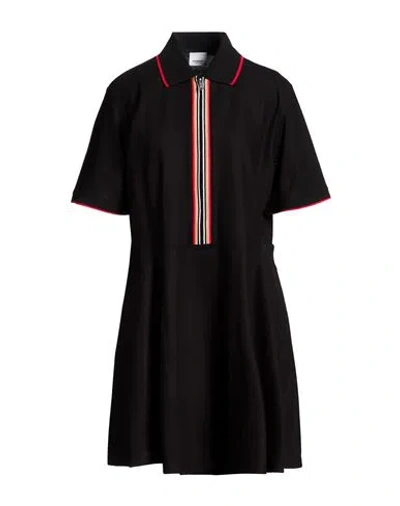 Burberry Woman Mini Dress Black Size Xxl Cotton