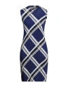 Burberry Abito Con Check In Navy