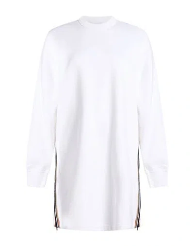 Burberry Woman Mini Dress White Size Xl Cotton