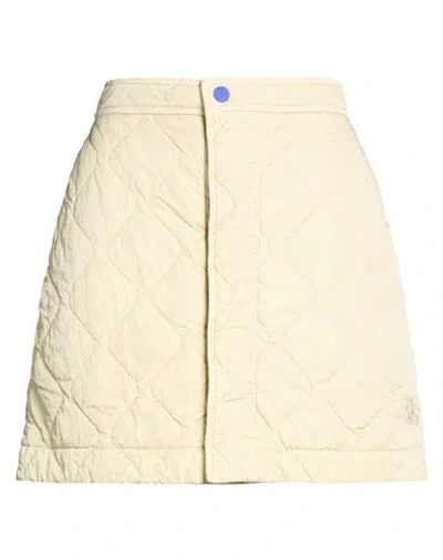 Burberry Woman Mini Skirt Beige Size 2 Polyamide