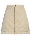 Burberry Quilted Mini Skirt In Beige