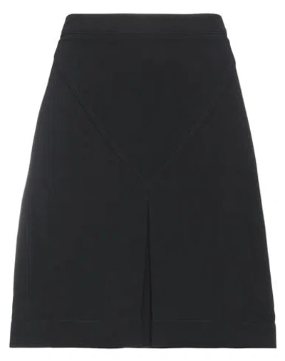 Burberry Woman Mini Skirt Black Size 8 Viscose