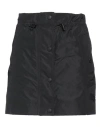 Burberry Technical Fabric Mini-skirt With Logo In Black