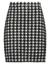 Burberry Woman Mini Skirt Black Size L Polyester, Viscose, Polyamide, Elastane In Black