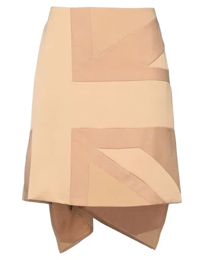 Burberry Mini Skirts In Beige