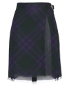 Burberry Check Print Kilt With Belted Detail In Green