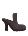 Burberry Barbican Pvc Mules In Red